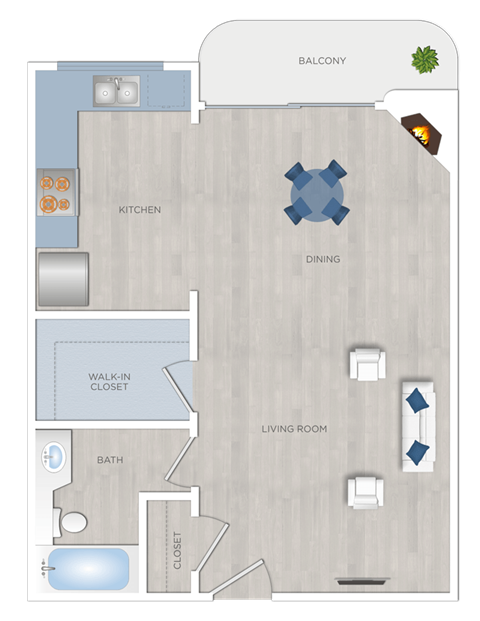 Toluca Terrace Studio apartment in Burbank, California